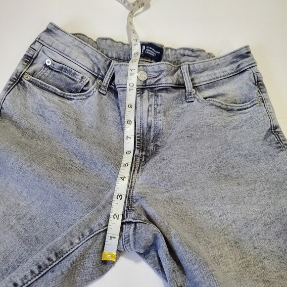 GAP universal legging jeans size 12 or 31 acid wash gray raw hem grey - Picture 8 of 10